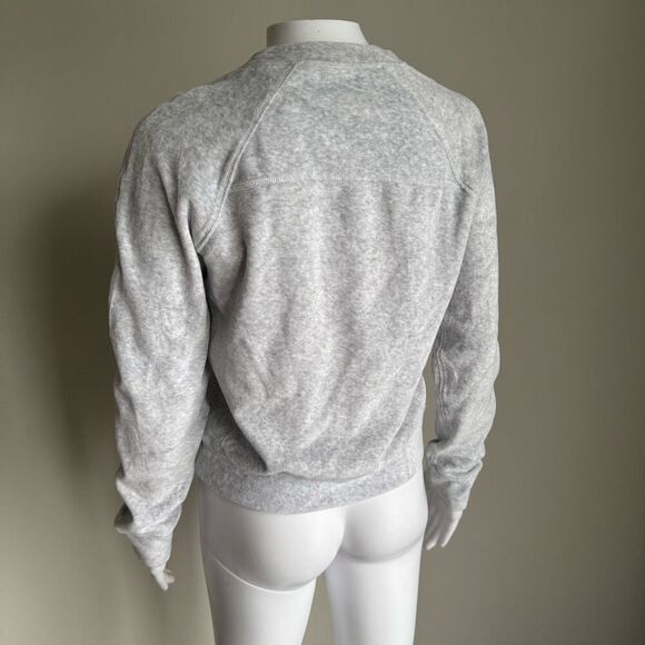 Lululemon Gray Velour Sweatshirt Loungewear - Picture 4 of 4